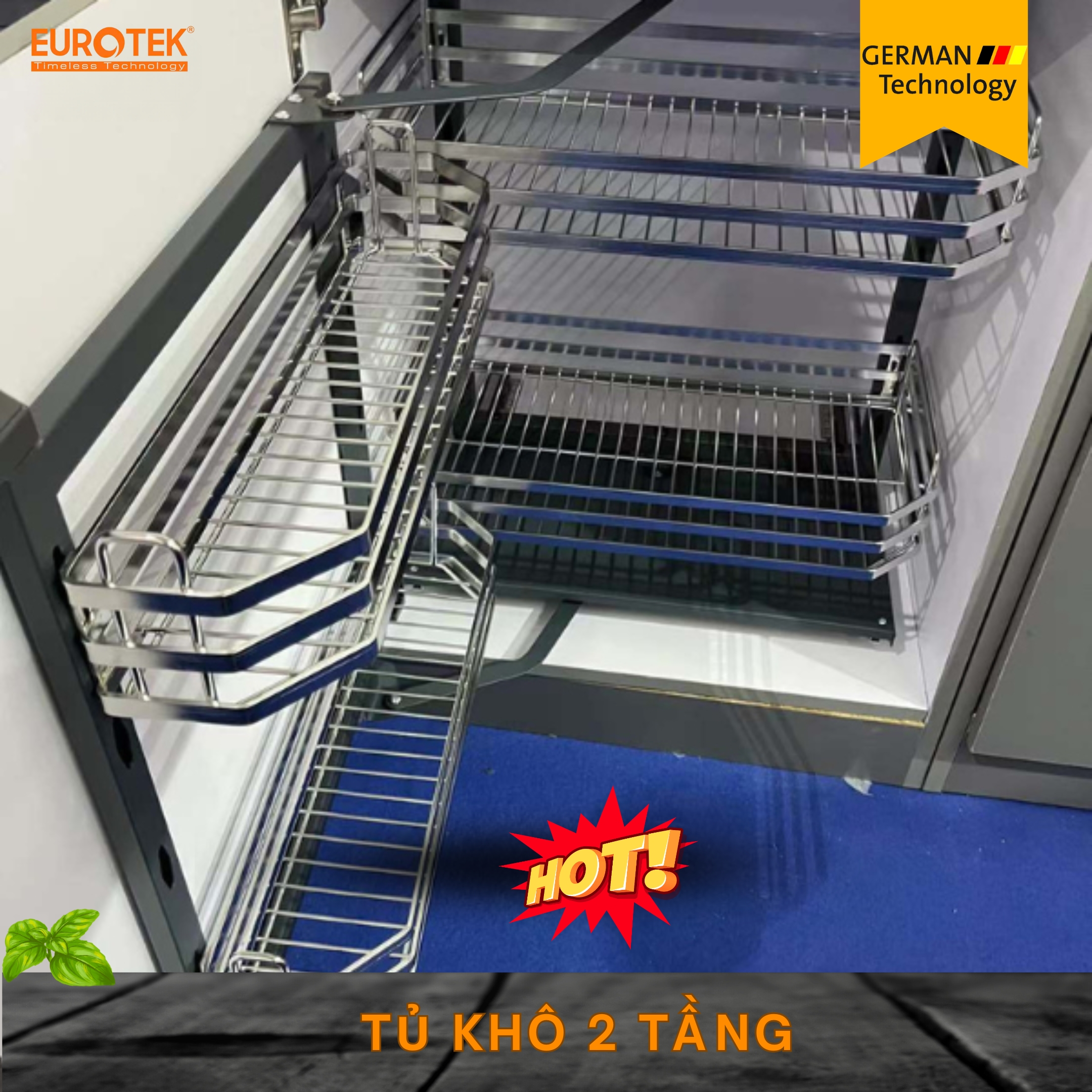 Tất cẩ sản phẩm của Eurotek đều được nhập khẩu nguyên chiếc theo tiêu chuẩn Châu Âu, đa dạng, chất liệu, kích thước và thiết kế giúp bạn yên tâm trong lựa chọn để tối ưu không gian sống. Bảo hành hoen rỉ đối với inox SUS304 vĩnh viễn.