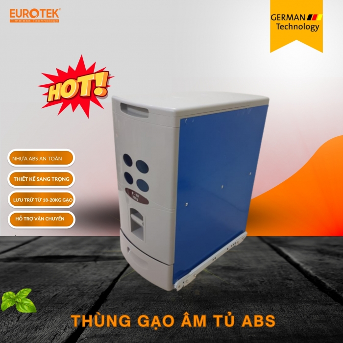 Thùng đựng gạo âm tủ EU-G18 Eurotek