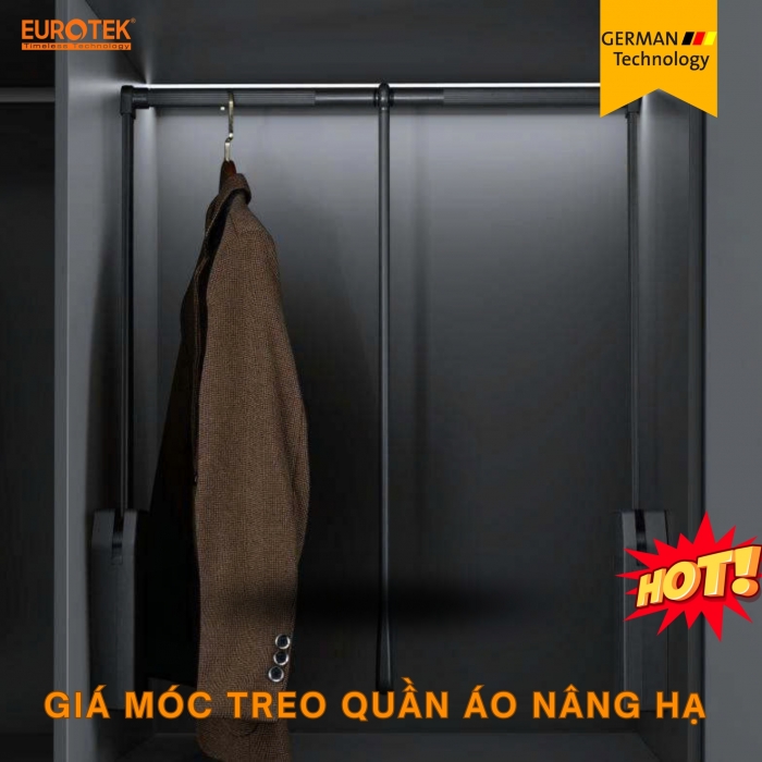 Giá Móc Treo Quần Áo Nâng Hạ EU-950 Eurotek
